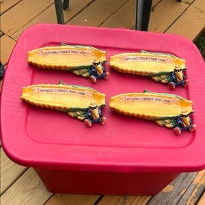 Set of Corn-Themed Dishes